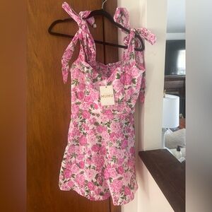 Show Me Your MuMu Pink Floral Mini Dress